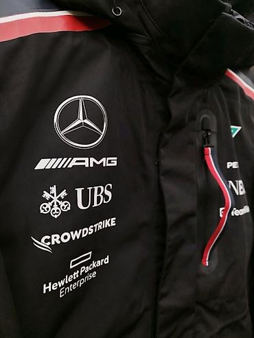 bomber kurtka: Mercedes-AMG Petronas Formula One Team uzun parka/jaket Temiz — 8