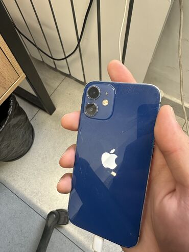 iphone 12 купить бу: IPhone 12 mini, Б/у, 128 ГБ, Синий, 76 %