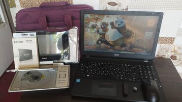 игровые ноутбуки: Ноутбук, Acer, 4 ГБ ОЗУ, Б/у, Для работы, учебы, память HDD + SSD