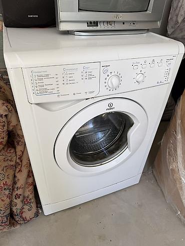 Elektronika: Paltaryuyan maşın Indesit, 6 kq, İşlənmiş, Avtomat, Qurutmasız — 1