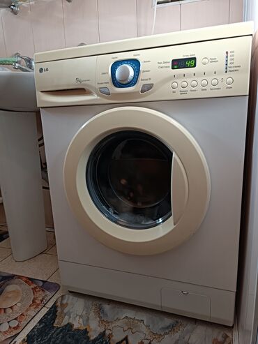автомат стирал: Стиральная машина LG, Б/у, Автомат, До 5 кг, Узкая