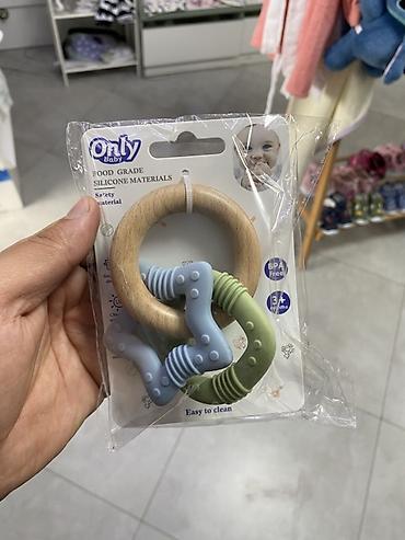 Прорезыватель Only Baby - Набор из 2 силиконовых насадок разной формы at lalafo.kg Прорезыватель Only Baby - Набор из 2 силиконовых насадок разной формы