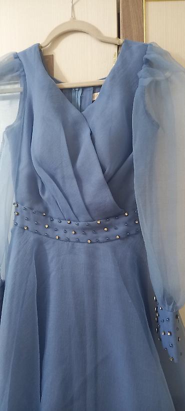 Mavi rəngdə elegant ziyafət/libas paltarı. - Parça: yüngül, axıcı lalafo.az -da Mavi rəngdə elegant ziyafət/libas paltarı. - Parça: yüngül, axıcı