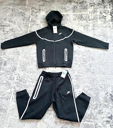 Мужской спортивный костюм, M, Nike, Новый, цвет - Черный, Бесплатная доставка