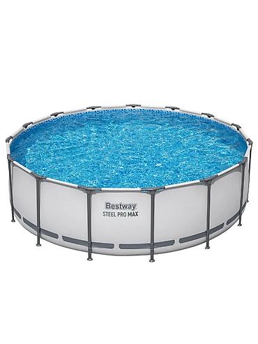 скиммер: Каркасный бассейн Bestway Steel Pro MAX - Тип: круглый наземный — 8