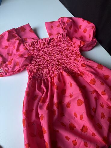 изумруд платье: Детское платье, цвет - Розовый, Новый