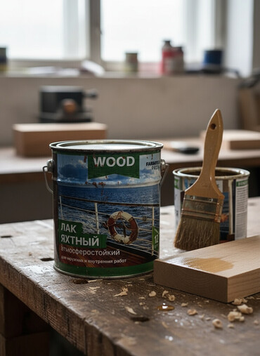 реставрация дерево: Лак яхтный атмосферостойкий, предназначен для наружных и внутренних
