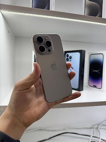 IPhone 15 Pro, Б/у, 128 ГБ, Natural Titanium, 88 % at lalafo.kg IPhone 15 Pro, Б/у, 128 ГБ, Natural Titanium, 88 %