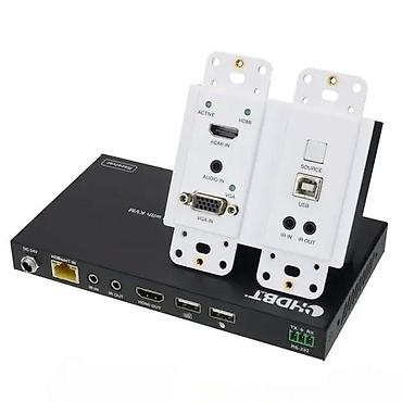 Aksesoari za TV i video: HDBaseT 2.0 HDMI/VGA/USB zidni predajnik sa prijemnikom – ekstender i — 3