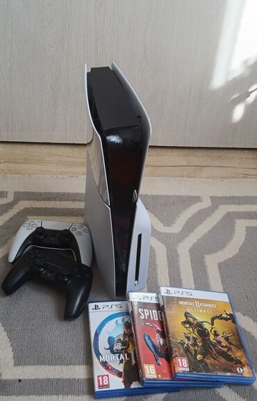 техничеа: 🎮 PS5 Slim (Disc Edition) + 2 джойстика + игры, идеальное