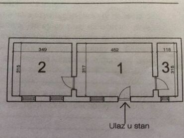 Prodaja stanova: 1 soba, 25 kv. m, Basement floor sprat — 2