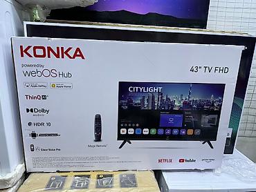 Телевизоры: Телевизоры konka 43 webos hub 110 см диагональ, гарантия 3 года — 2