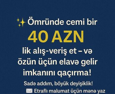 Paltar tikişi: Xidmət: 40 AZN-lik bir dəfəlik alış-verişlə əlavə gəlir imkanı