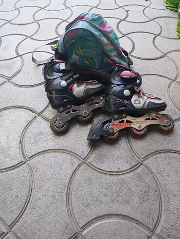 ботсы ролики: Детские роликовые коньки Action с сумкой. 1000сом - Бренд: Action