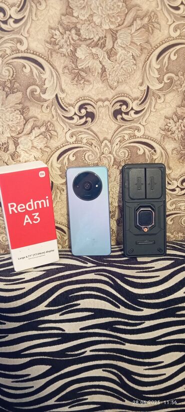 мобильный телефон: Redmi A3x, 128 GB, rəng - Qırmızı, Face ID