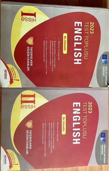 Dim İngilis dili test toplusu 2023. 
İkisi bir yerdə 8 manatdır
