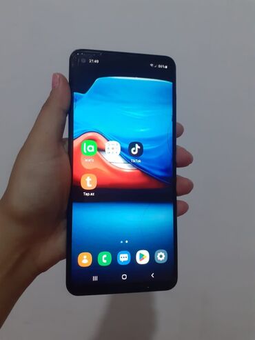 samsunk a13: Samsung Galaxy A21S, 32 GB, rəng - Göy, İki sim kartlı, Barmaq izi