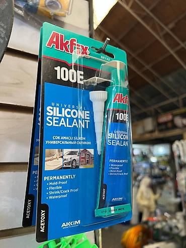 akfix: Akfix 100E Universal Silicone Sealant, белый (ACETOXY) - — 2