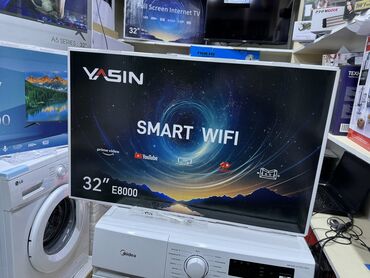 Телевизоры: Телик Телевизоры YASIN 32E8000 smart tv с интернетом youtube 81 см — 8