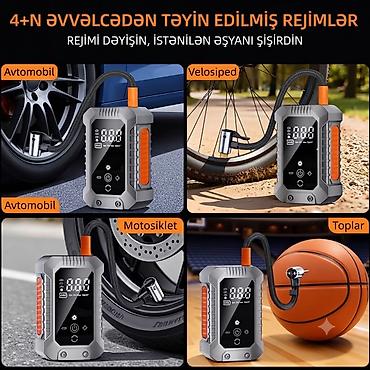 avtostop: Portativ rəqəmsal hava kompressoru – çoxməqsədli şişirdici - İstifadə — 4