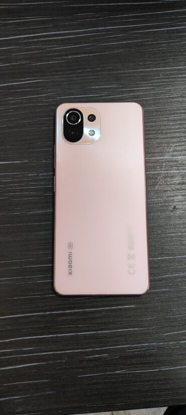 быушные телефоны: Xiaomi, Mi 11 Lite, Б/у, 128 ГБ, цвет - Розовый, 2 SIM