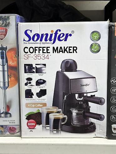 Кофеварка эспрессо Sonifer SF-3534 - Мощность: 800 Вт - Приготовление
