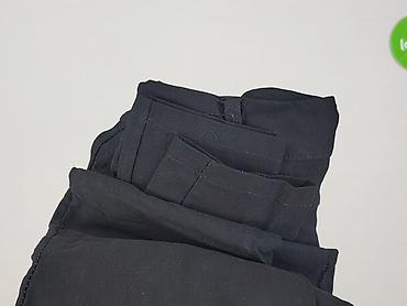 czarne cargo pull and bear: Spodnie materiałowe damskie, rozmiar M — 5