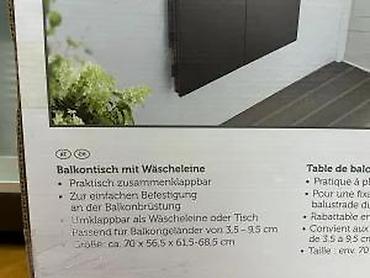 Baštenski nameštaj: Belavi balkon sto sa sušilicom za veš - Multifunkcionalni sklopivi — 14
