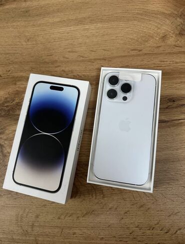 телефоны айфон в бишкеке: IPhone 14 Pro, Б/у, 128 ГБ, Matte Silver, Зарядное устройство, Защитное стекло, Чехол, 90 %