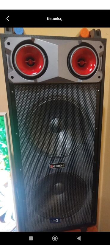 səs dinamik: İşlənmiş Acoustic Kingdom Kolonka, Növ - Bluetooth, rəng - Qara