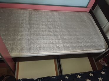 İkimərtəbəli uşaq çarpayıları: Oğlan və qız üçün, Çarpayı, Matras ilə, Siyirməli, MDF — 10