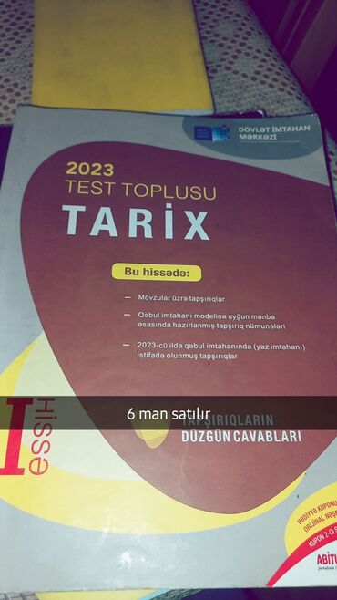 Testlər: Ümumi Tarix Testlər 11-ci sinif, 1-ci hissə, 2023 il