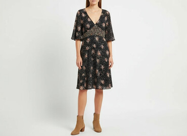 długie sukienki dla niskich osób: H&M, Sukienka damska, rozmiar S