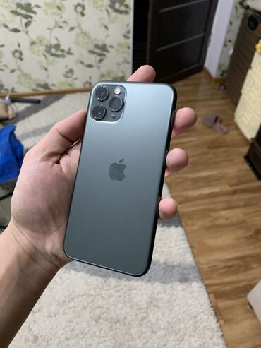 на айфон 11: IPhone 11 Pro, Б/у, 256 ГБ, Зеленый, Зарядное устройство, 75 %