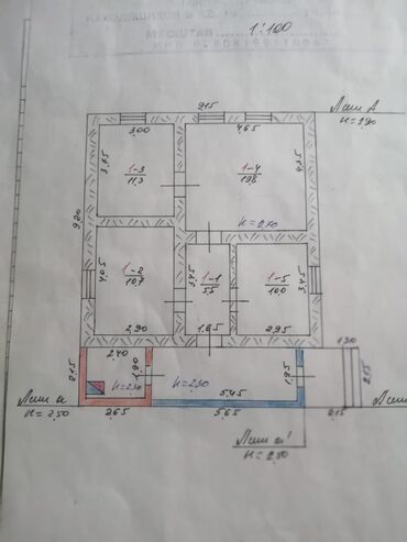 времянка в бишкеке: Дом, 80 м², 4 комнаты, Собственник, ПСО (под самоотделку)