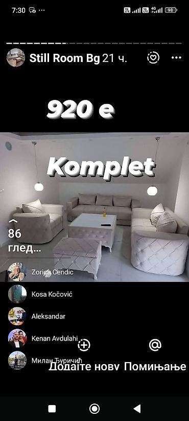 Sofe i kaučevi: Garniture za dnevnu sobu – više modela - Trosed + dvosed + fotelja — 8