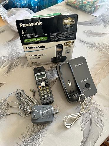 ev temizdiyi: Stasionar telefon Panasonic, Simsiz, İşlənmiş, Ünvandan götürmə — 3
