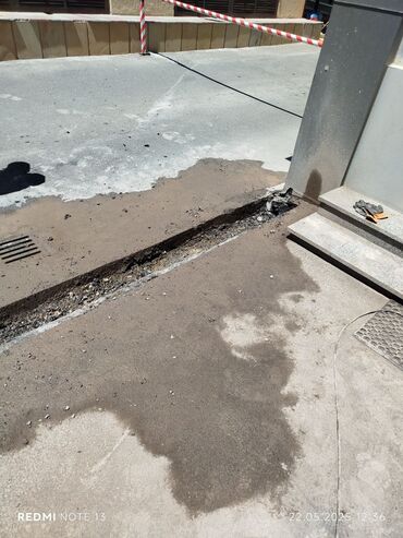 Beton işləri: Səssiz tozsuz səliqəli kəsim. Beton katlavan monolit kubik — 4