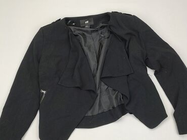 czarne spódnice jeansowe z przetarciami: Marynarka Damska H&M, S, stan - Dobry