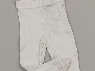 białe spodnie cargo: Legginsy, 3-6 m, stan - Zadowalający