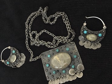 жемчуг украшение: Комплект этно.Цепь -копия старинных цепей кыргызских мастеров