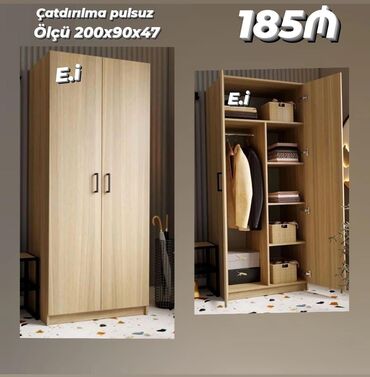 шкаф под стиральную машину: Yeni, 2 qapılı Düz dolab, Şifonyer