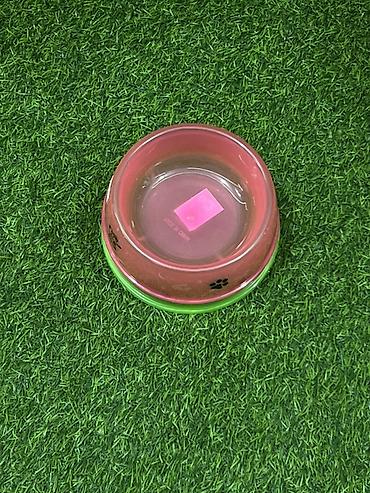 su zambagi: Ev heyvanları üçün plastik yemək-su qabı - Material: yüngül və — 2