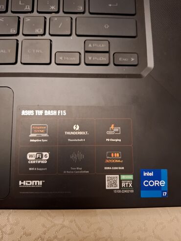 ASUS: ASUS TUF Gaming, 15.6 ", Intel Core i7, 512 GB — 7