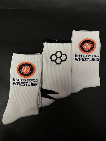 раш: Спортивные носки United World Wrestling (UWW) - Цвет: белый с — 2
