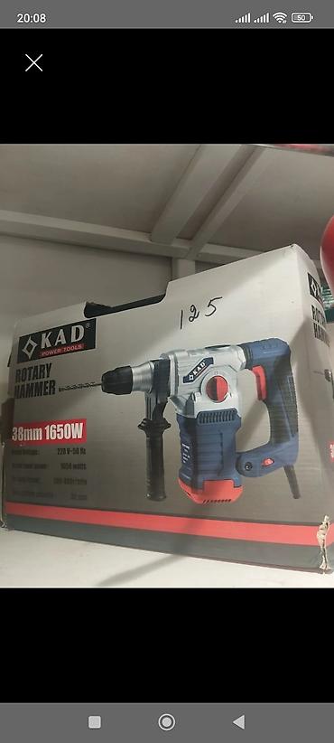 KAD Power Tools Rotary Hammer – 38 mm, 1650 W - Güc: 1650 W - Giriş lalafo.az -da KAD Power Tools Rotary Hammer – 38 mm, 1650 W - Güc: 1650 W - Giriş