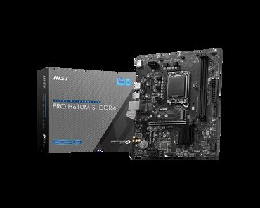 Модемы и сетевое оборудование: Материнская плата MSI Ana plata "PRO H610M-S DDR4", Новый