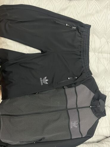 tek pencek: Мужской спортивный костюм, Adidas, M, цвет - Черный