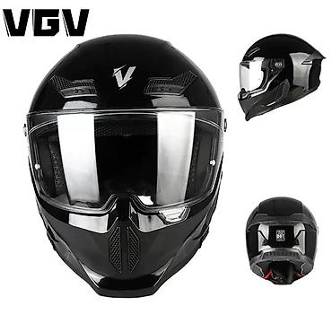 Мотоциклетный шлем VGV (цвет: Bright Black/глянцевый чёрный) - Тип