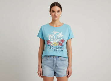 t shirty pantone: Papaya, T-shirt damski, rozmiar One size